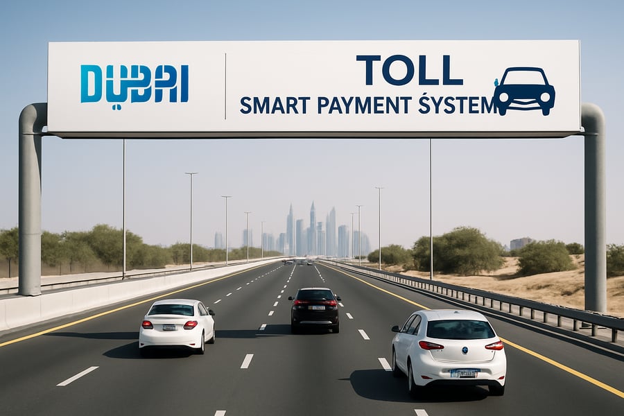 Dubai toll road and smart payment system