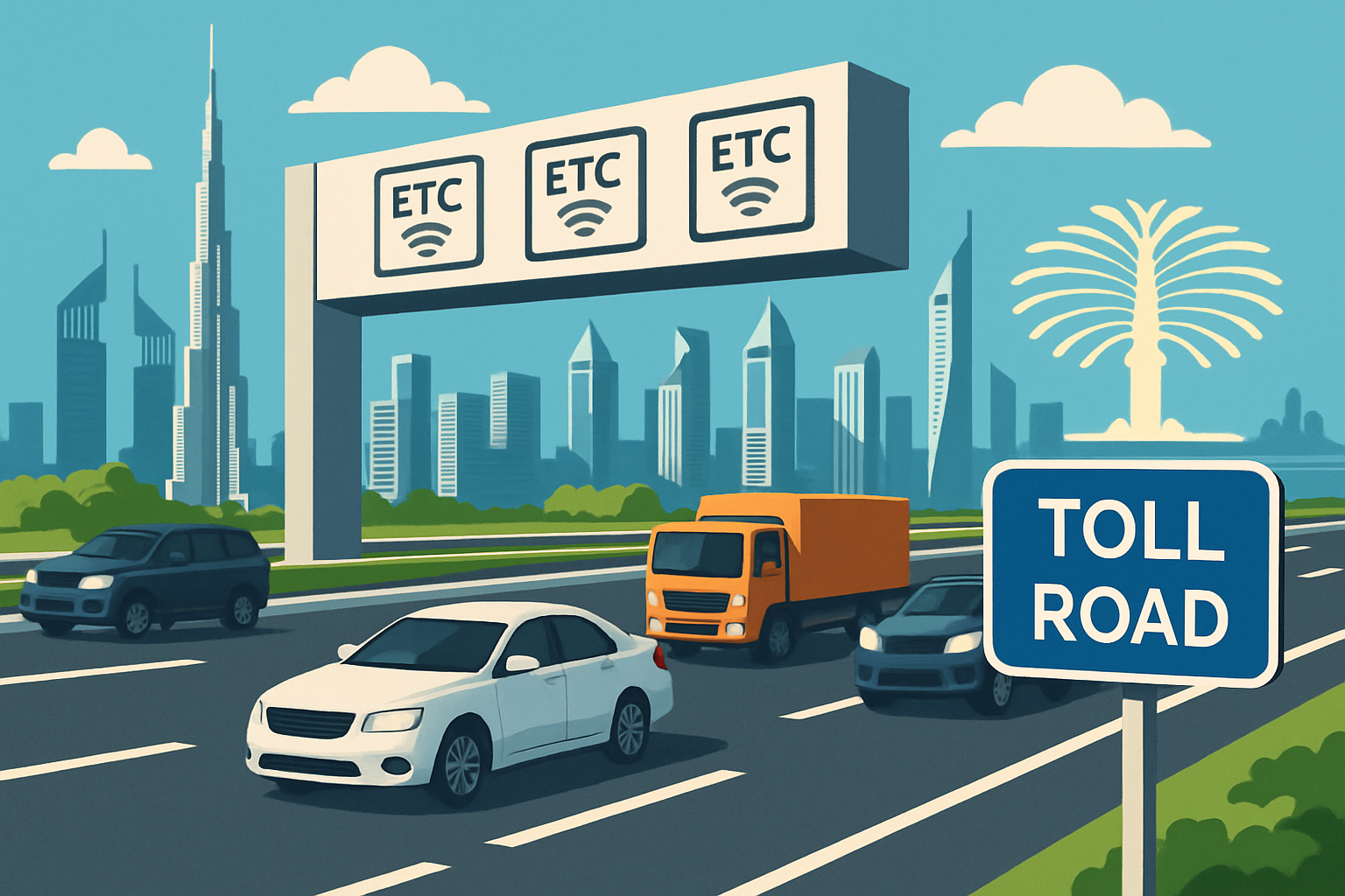 Efficient toll road management in Dubai